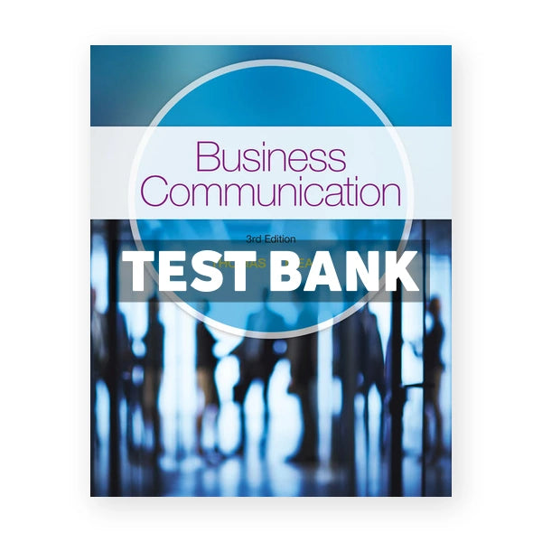 Business Communication 3rd edition Means Test Bank