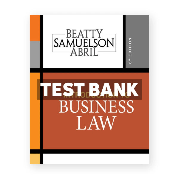 Introduction to Business Law 6th edition Beatty Test Bank