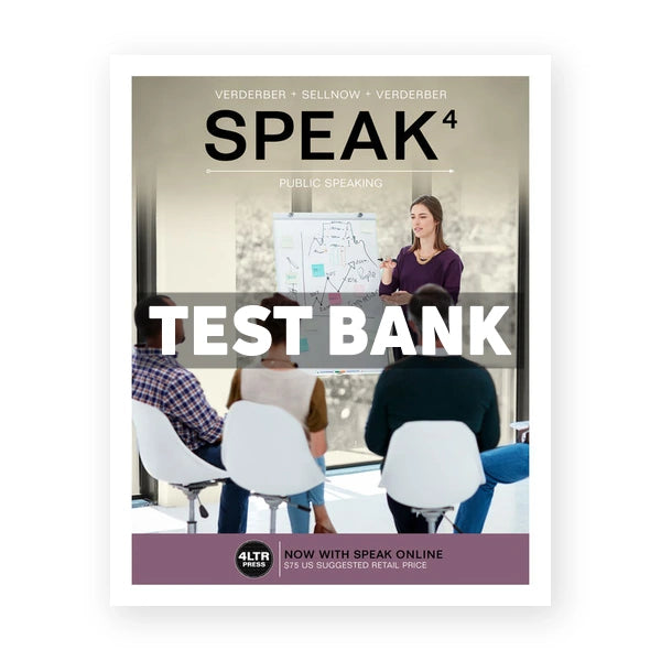 SPEAK 4th edition Verderber Test Bank