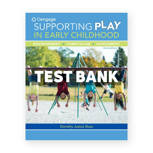 Supporting Play in Early Childhood Environment Curriculum Assessment 3rd edition Sluss Test Bank