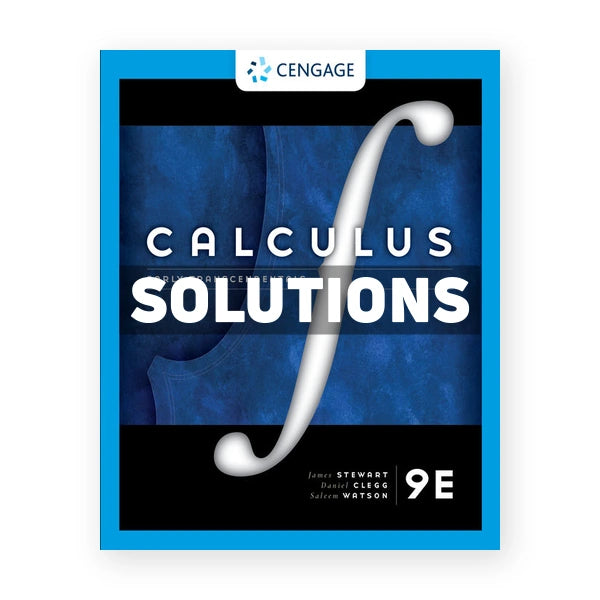 Calculus Early Transcendentals 9th edition Stewart Solutions Manual