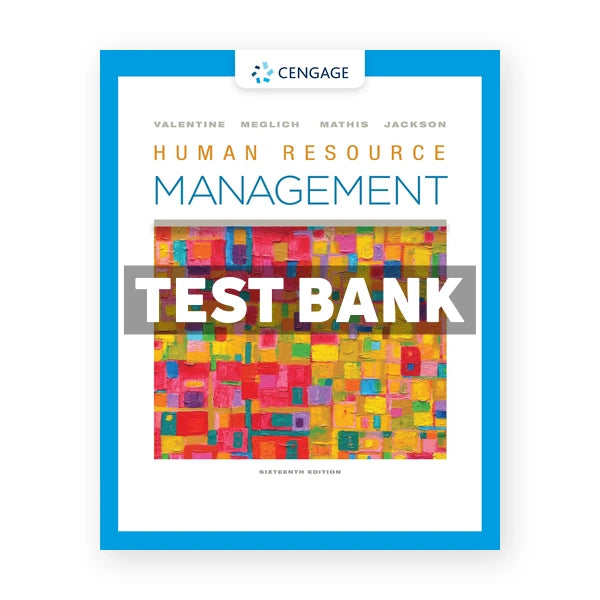 Human Resource Management 16th edition Valentine Test Bank