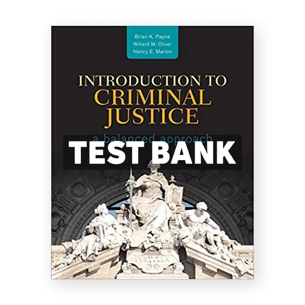 Introduction to Criminal Justice A Balanced Approach 1st edition Payne Test Bank