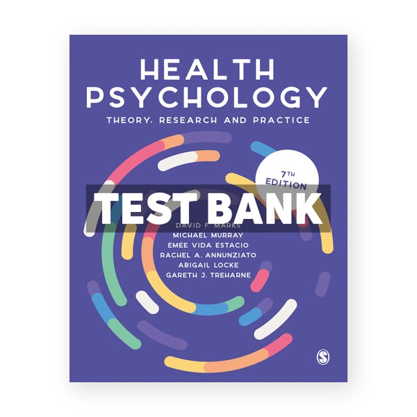 Health Psychology 7th edition Marks Test Bank