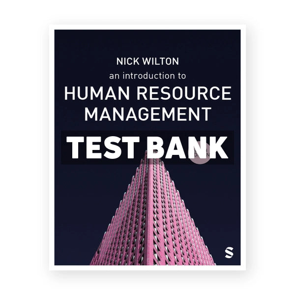 Introduction to Human Resource Management 6th edition Wilton Test Bank