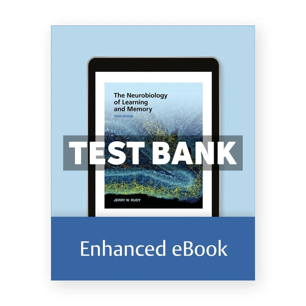 The Neurobiology of Learning and Memory 3rd edition Rudy Test Bank