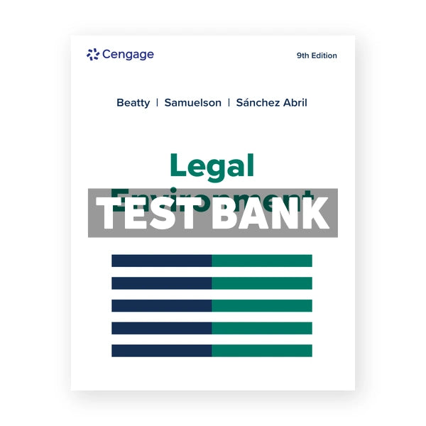 Legal Environment 9th edition Beatty Test Bank