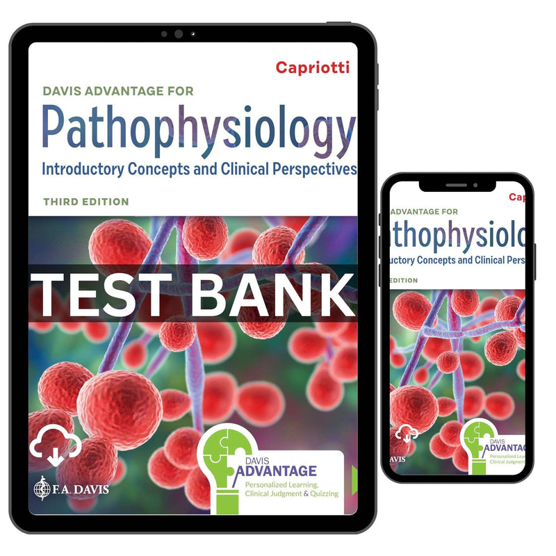 Davis Advantage for Pathophysiology 3rd Edition Test Bank