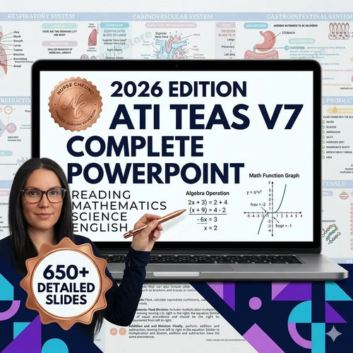 ATI TEAS V7 Comprehensive Study Pack | 650+ Practice Questions & Review Materials